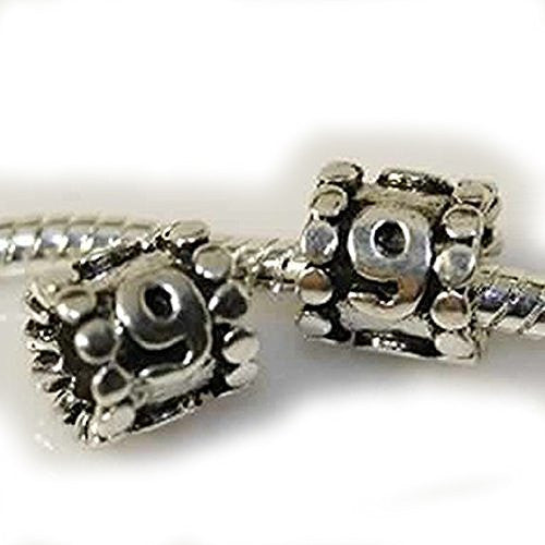 Your Lucky Number 9 Charm Beads Compatible with European Snake Chain Charm Bracelet - Sexy Sparkles Fashion Jewelry