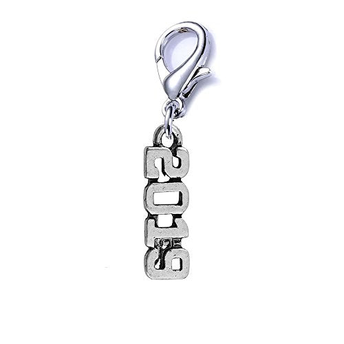 SEXY SPARKLES 2019 Graduation clip on lobster clasp charm for bracelets or necklace