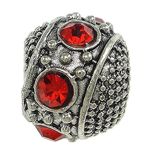 Red Birthstone Charm Bead For European Snake Chain Charm Bracelet - Sexy Sparkles Fashion Jewelry
