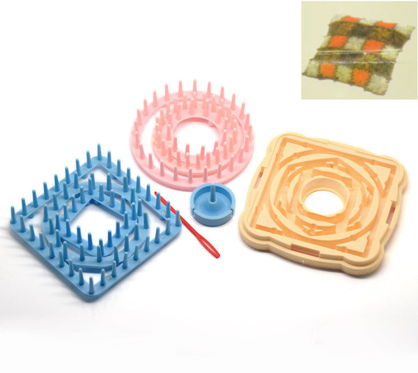 Sexy Sparkles Yarn Craft Flower Tassel Loom Knitting Crocheting Decorate Maker Kit 6 Sizes 9 Pcs Set
