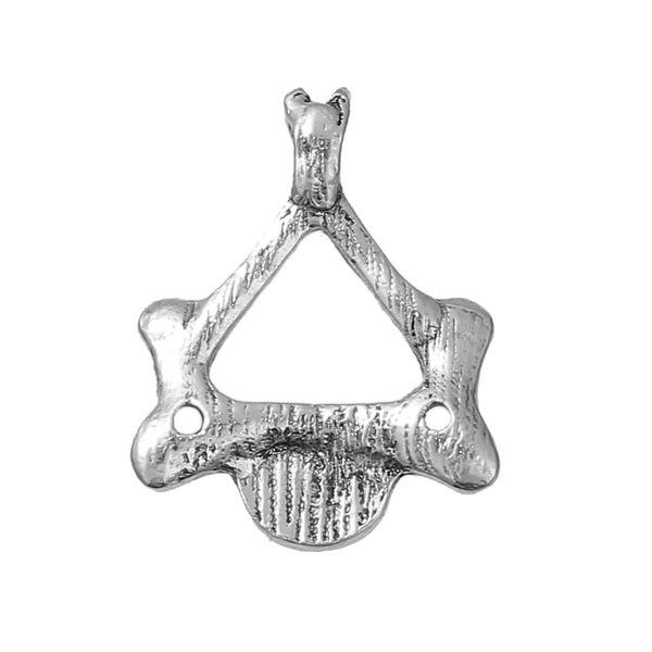 Sexy Sparkles Medical Anatomical 3D Human Cervical Vertebra Charm Pendant for Necklace,Bracelets or Keychains