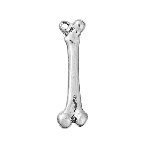 Sexy Sparkles Medical Anatomical 3D Human Femur Bone Charm Pendant for Necklace,Bracelets or Keychains