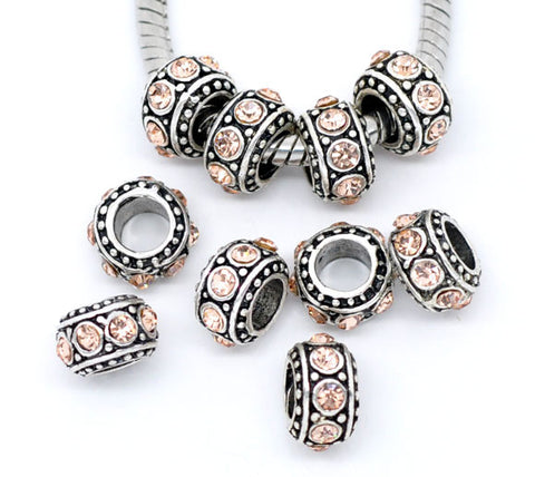 November Birthstone Spacer Bead Charm for european snake chain charm Bracelet - Sexy Sparkles Fashion Jewelry - 3