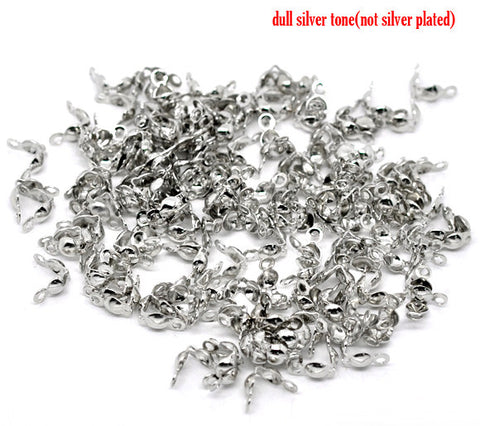 500pcs Silver Tone Charlotte Necklace Crimps Beads Tips 8x4mm - Sexy Sparkles Fashion Jewelry - 3