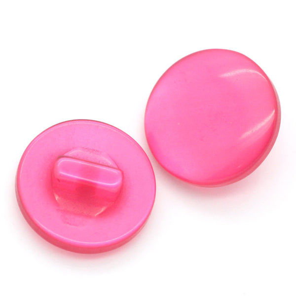 Sexy Sparkles 5Pcs Fuchsia Resin Sewing Shank Buttons 12mm