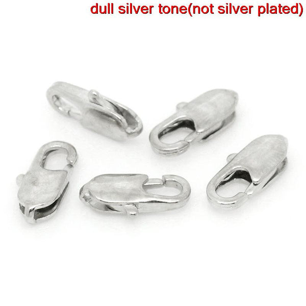 Sexy Sparkles 20 Pcs Silver Tone Lobster Clasp 12mm X 6mm