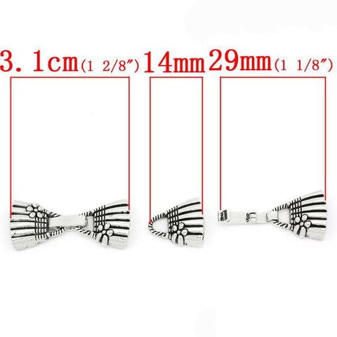 2 Sets of Hook Clasp Handbag Pattern Antique Silver 3.1cm - Sexy Sparkles Fashion Jewelry - 2