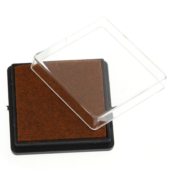 Sexy sparkles 2 Pcs Ink Pad for Rubber Stamp Coffee 4cm