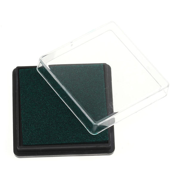 Sexy Sparkles 2 Pcs Ink Pad for Rubber Stamp Dark Green 4cm