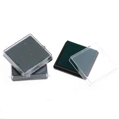 2 Pcs Ink Pad for Rubber Stamp Dark Green 4cm - Sexy Sparkles Fashion Jewelry - 3