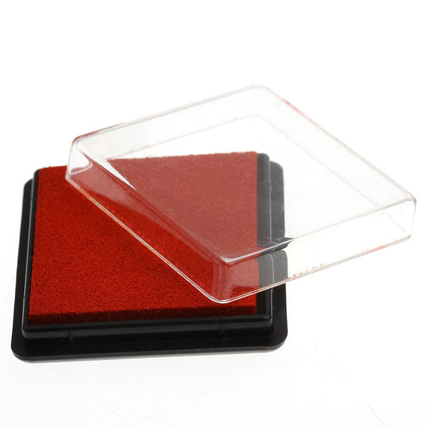 2 Pcs Ink Pad for Rubber Stamp Red 4cm - Sexy Sparkles Fashion Jewelry - 1