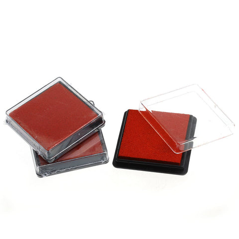 2 Pcs Ink Pad for Rubber Stamp Red 4cm - Sexy Sparkles Fashion Jewelry - 3