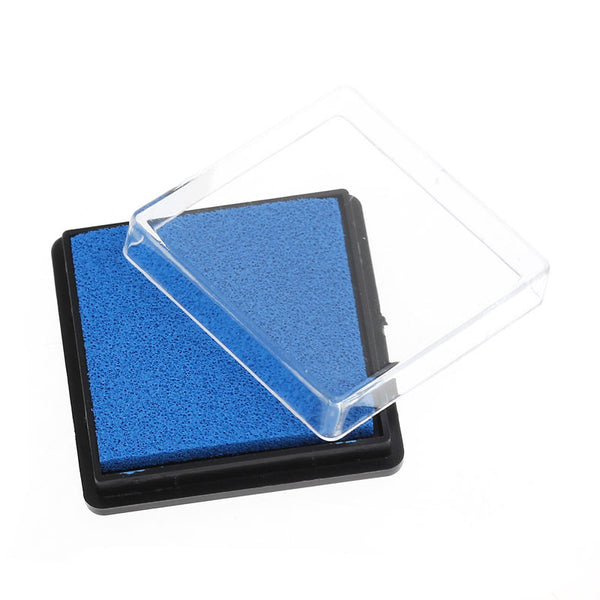 2 Pcs Ink Pad for Rubber Stamp Blue 4cm - Sexy Sparkles Fashion Jewelry - 1