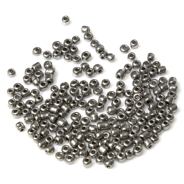 Glass Seed Beads Size 10/0 Silver Gray 450 Grams - Sexy Sparkles Fashion Jewelry - 1