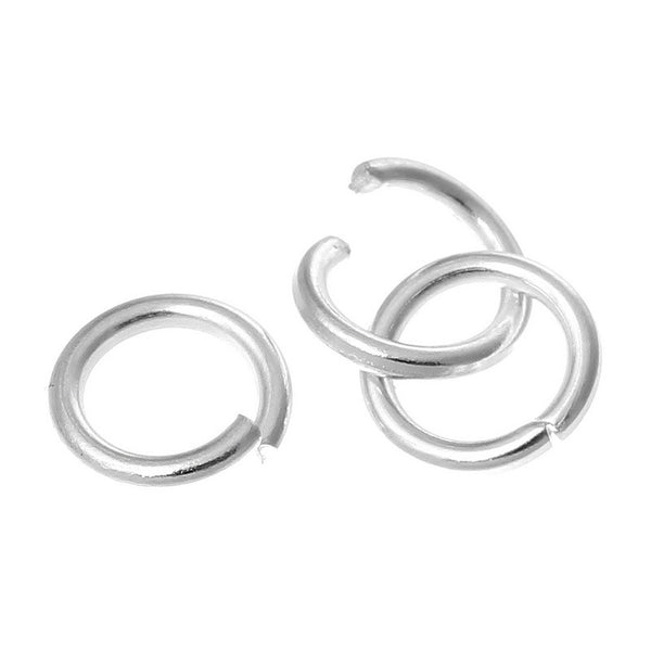 Open Jump Ring Findings Silver Tone 6mm 2000 Pcs - Sexy Sparkles Fashion Jewelry - 1