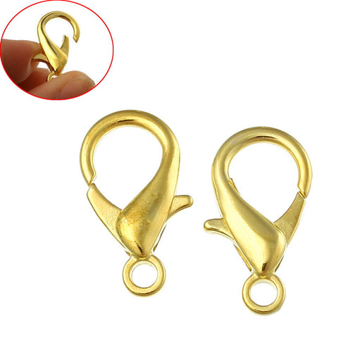 5 Pcs Lobster Clasp Jewelry Findings Gold Tone 23mm - Sexy Sparkles Fashion Jewelry - 3