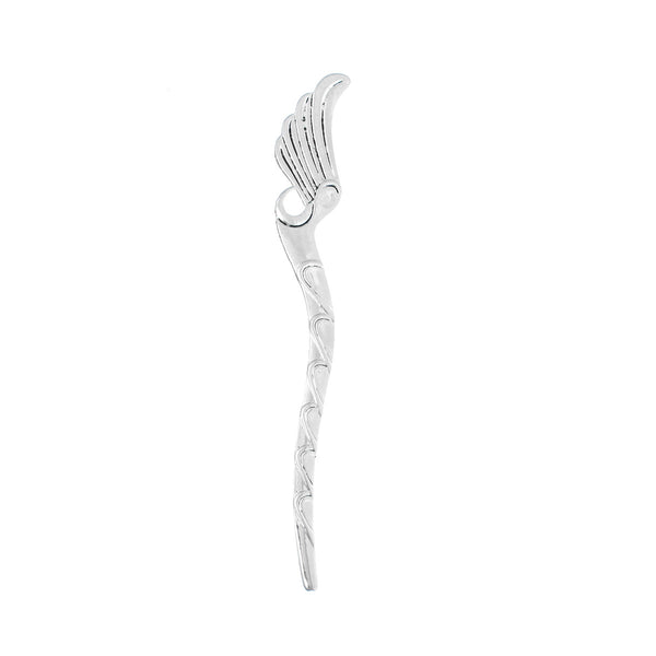 1 Pc Bookmark Wing Design Carved Antique Silver 6-1/8" - Sexy Sparkles Fashion Jewelry - 1