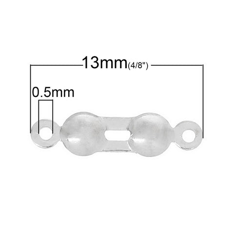 5 Pcs .925 Sterling Silver Plated Calottes End Crimps Beads Ball Chain Connec... - Sexy Sparkles Fashion Jewelry - 2