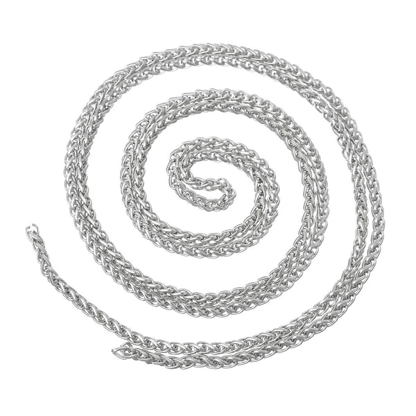 1 Strand 5m Length Silver Tone Chains Findings 6mm - Sexy Sparkles Fashion Jewelry - 1