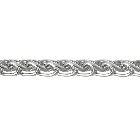 1 Strand 3m Length Link Double Chains Findings Silver Tone 5mm X 3.5mm - Sexy Sparkles Fashion Jewelry - 2