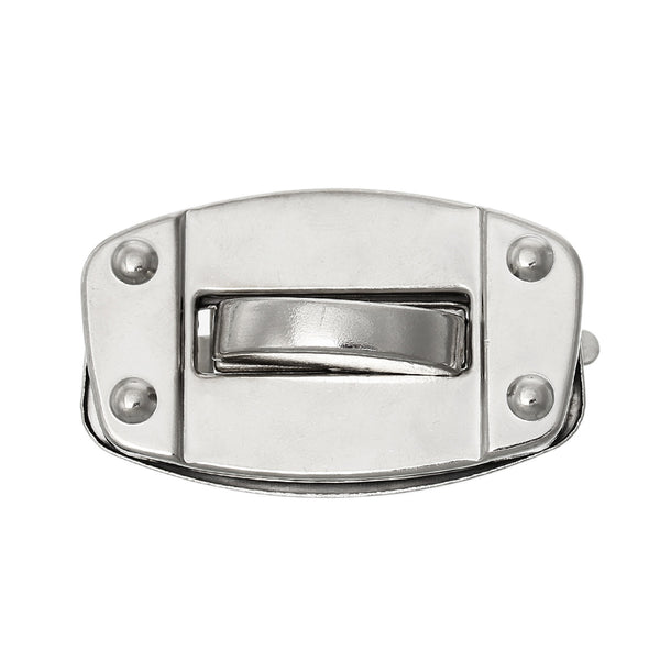 Jewelry Purse Handbag Turn Lock Silver Tone 47mm X 28mm [Kitchen] - Sexy Sparkles Fashion Jewelry - 1