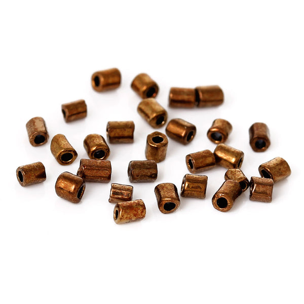 Sexy Sparkles Glass Seed Tube Beads Size 10/0 Coffee 450 Grams