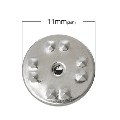 Sexy Sparkles ReFaXi 20 Pcs Silver Comfort Fit Butterfly Clutch Metal Pin Backs Replacement - Sexy Sparkles Fashion Jewelry - 2