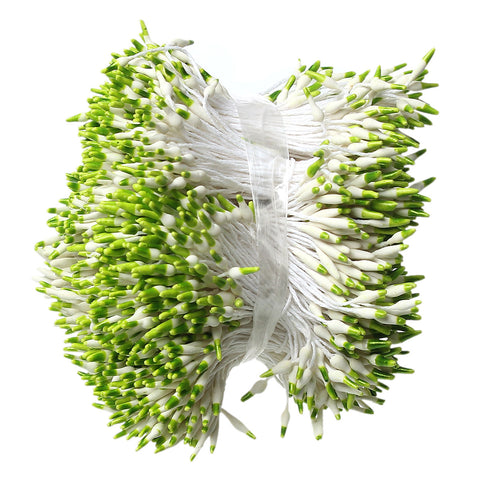 Sexy Sparkles 2 Bundle of Pearlized Artificial Flower Stamen 2-3/8" Approx. 164 Pcs (Fruit Green)