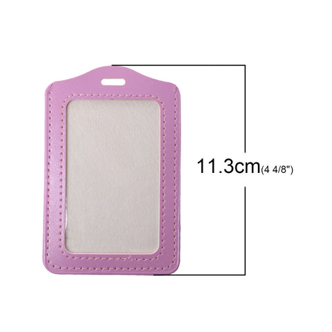 Sexy Sparkles 10 Pcs. Id Cards Badges Holders Vertical or Horizontal 4" (Pink)