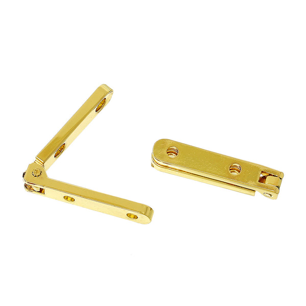 2 Pcs Door Butt Hinges Rotated From 0 Degrees to 100degrees 31mm X 6mm [Kitchen]