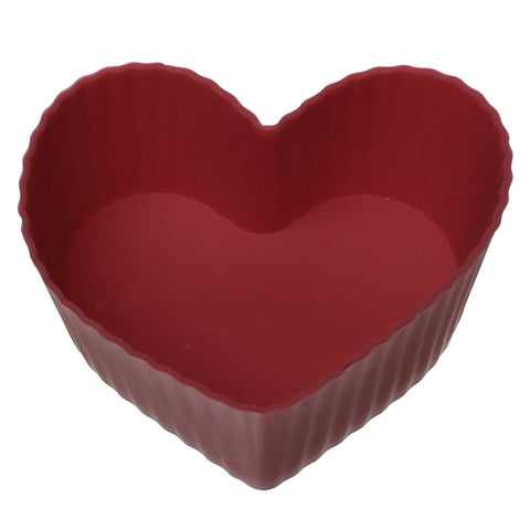 Sexy sparkles 6 pcs Baking Tools Silicone Heart Molds Cupcake Bakeware 2 inch