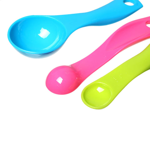 Sexy Sparkles Baking Tools 5 Piece Measuring Spoon Set Assorted Colors