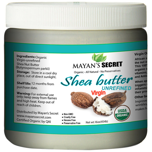 Shea Butter USDA Organic Certified, Raw, Unrefined Amazing for Skin Elasticity, Stretch Marks