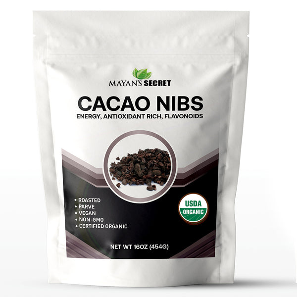 Superfoods Roasted Organic Cacao Nibs, 1 Lb - Raw | Keto | Vegan