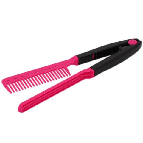 Hair Straightener Hair Dress Styling V Shape Comb DIY Salon Hairdressing - Sexy Sparkles Fashion Jewelry - 6