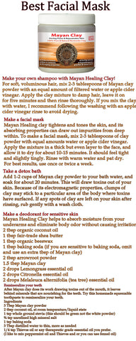 Sexy Sparkles Mayan Secret - Indian Healing Clay - Deep Pore Cleansing Facial & Healing Body Mask | The Original 100% Natural Calcium Bentonite Clay (4 oz (Travel size))