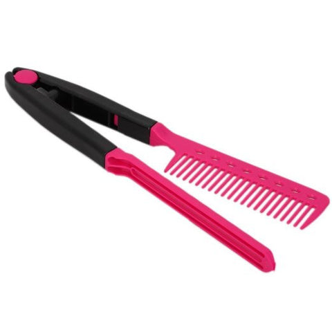 Hair Straightener Hair Dress Styling V Shape Comb DIY Salon Hairdressing - Sexy Sparkles Fashion Jewelry - 7