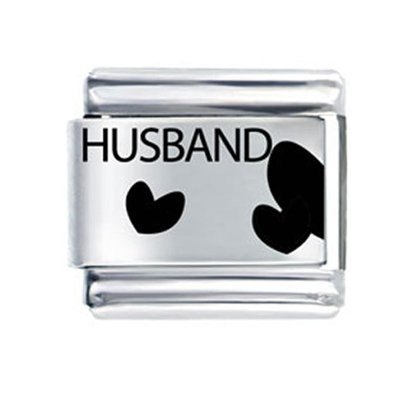 Love Husband Italian Link Charm for Italian Bracelet - Sexy Sparkles Fashion Jewelry