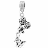 Cheerleader Dangle European Bead Compatible for Most European Snake Chain Charm Bracelet - Sexy Sparkles Fashion Jewelry - 2