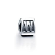 Letter "W"Triangle European Bead Compatible for Most European Snake Chain Bracelets