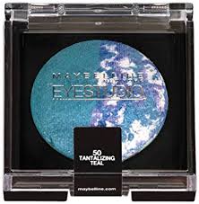 Sparkles Maybelline Eye Studio Color Pearls Marbleized Baked Eye Shadow 50 Tantalizing Teal