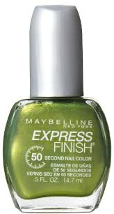 Sexy Sparkles Maybelline New York Express Finish 50 Second Nail Color, 900  Go Go Green