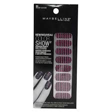 Sexy Sparkles Maybelline Limited Edition Color Show Fashion Prints Nail Stickers -80 Resort Couture