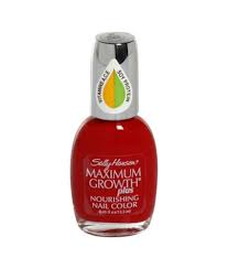 Sexy Sparkles Sally Hansen Maximum Growth 38  Sacred Scarlet