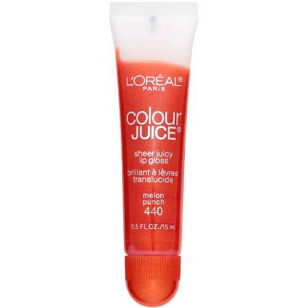 Sexy Sparkles  L'oreal Paris Colour Juice Sheer Juicy 440 Melon Punch Lip Gloss, 0.50