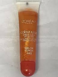 Sexy Sparkles  L'oreal Paris Colour Juice Sheer Juicy 440 Melon Punch Lip Gloss, 0.50