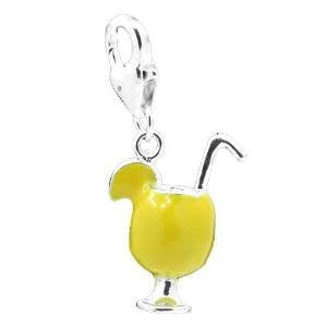 Margarita Cup Clip on Pendant for European Charm Jewelry w/ Lobster Clasp - Sexy Sparkles Fashion Jewelry - 5