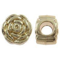 Gold Tone lower Charm European Bead Compatible for Most European Snake Chain Bracelet - Sexy Sparkles Fashion Jewelry - 2