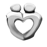 Mother Child Open Heart Charm Bead - Sexy Sparkles Fashion Jewelry - 2