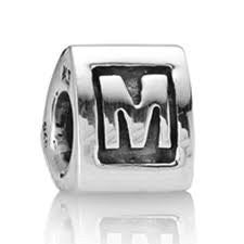 Letter "M"Triangle European Bead Compatible for Most European Snake Chain Bracelets - Sexy Sparkles Fashion Jewelry
